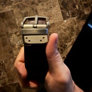 Dickie Brown or Black Reversible Leather Belt up to size 40 inch waist or more